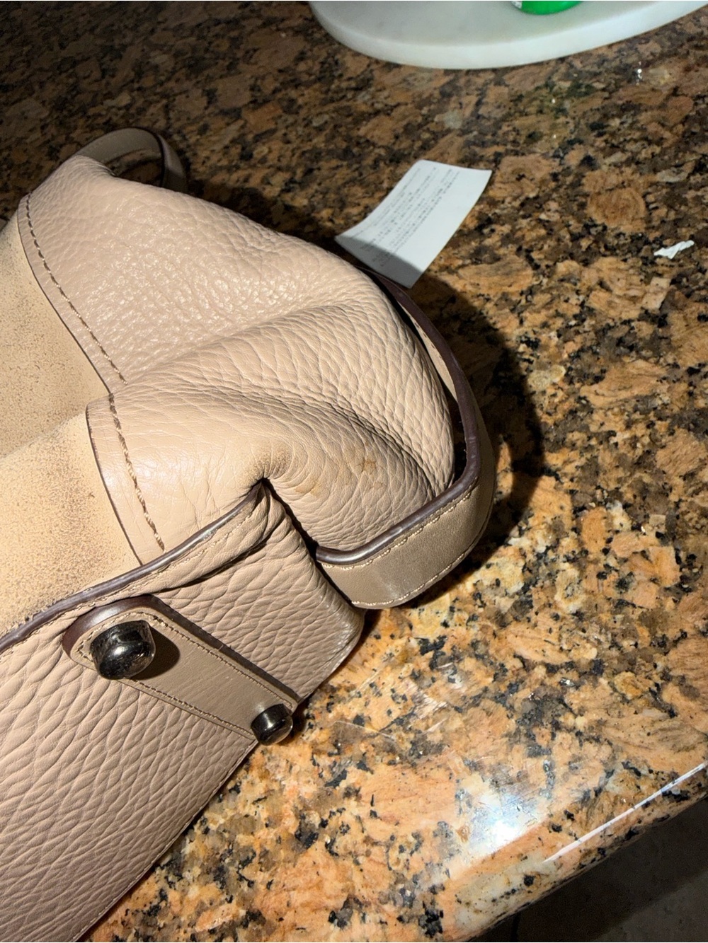Coach Edie Shoulder Bag - Soft Taupe Carryall - Picture 9 of 10